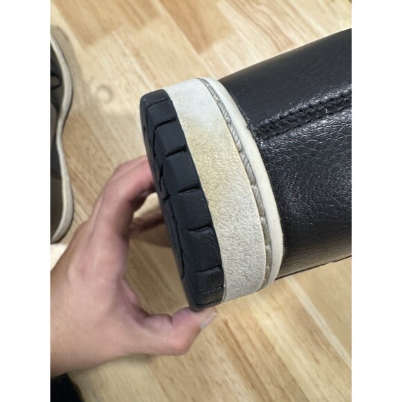 Nike Dunk Sky Hi Hidden Wedge Essential Black Leather White High Womens Size 8 - Picture 7 of 9